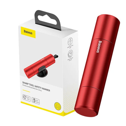 Car Emergency Safety Hammer — Window Breaker & Seat Belt Cutter 2-in-1