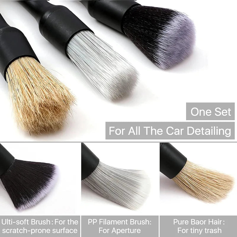 Detailing Brush Set — For Every Dust Trap in Your Car