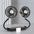 Car Headrest Fan — Dual Head USB Cooling Fan with 3-Speed Control & 360° Rotation
