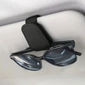 Sun Visor Glasses Holder — Premium Leather Magnetic Clip