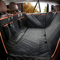 Dog Car Seat Cover & Hammock — Waterproof Oxford, Side Flaps, Seat Belt Access